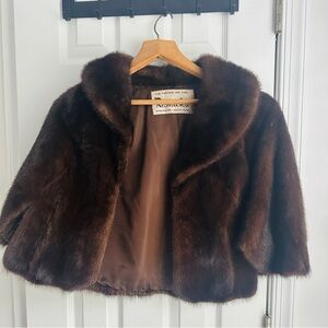 Vintage Real Beaver Fur Shawl Jacket – Cropped Swing Coat – Resnicks Binghamton